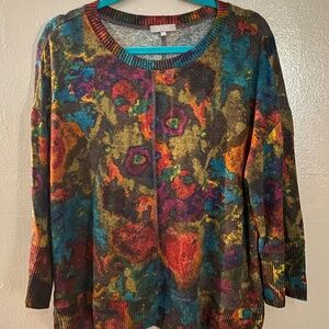 Habitat Purple and Blue Crew Neck Sweater